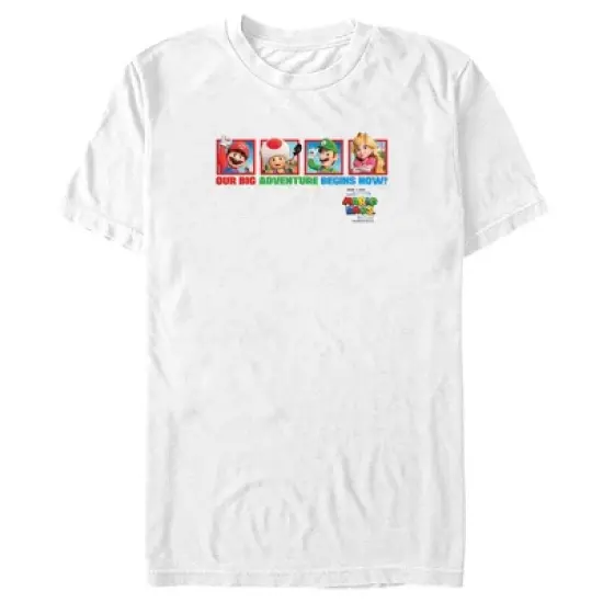 Men's The Super Mario Bros. Movie Our Big Adventure Begins Now T-Shirt image {4}