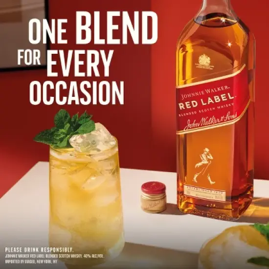 Johnnie Walker Red Label Scotch Whiskey - 750ml Bottle image {4}