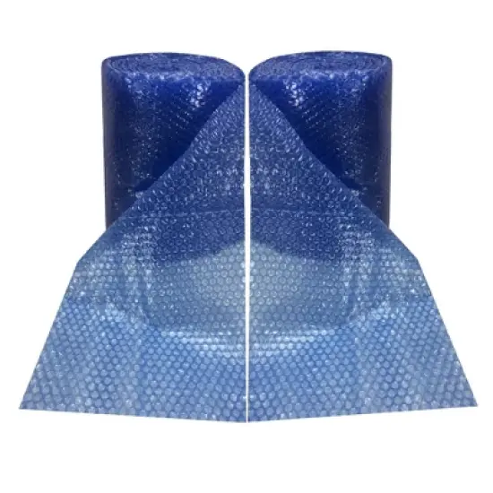 UBMOVE Small Bubble Blue Wrap - 120' Long x 12" Wide, Perforated Eery 12" image {3}