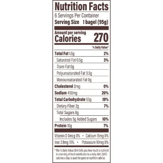 Thomas' Plain Bagels - 20oz/6ct image {10}