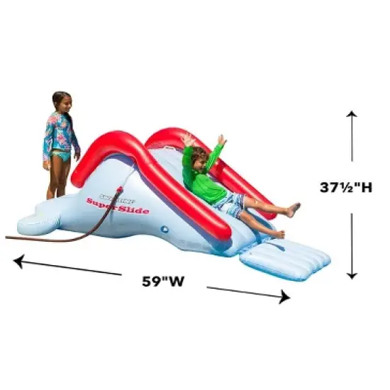 HearthSong Inflatable Super Backyard Water Slide For Pool or Grass image {2}