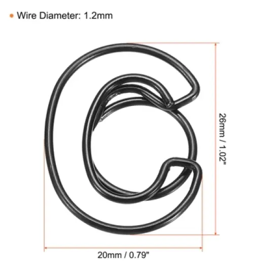 Unique Bargains Metal Prevent Tearing Pages Home Office Paper Clip 100 Pcs image {1}