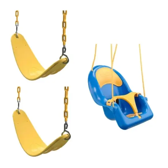 Swing-N-Slide Two Extreme Duty Swing Seats with a Comfy-N-Secure Toddler Coaster Swing image {8}