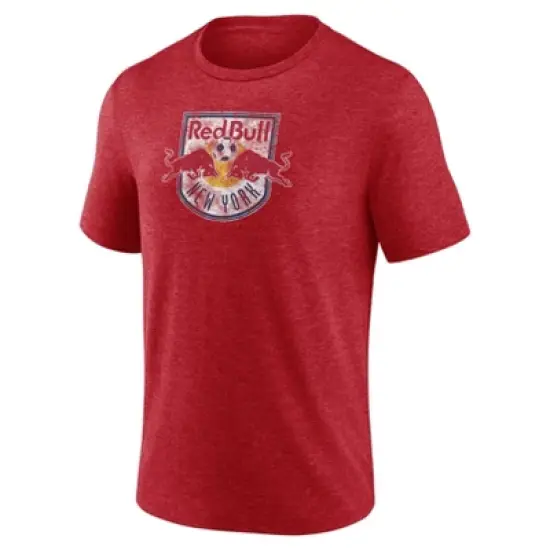 MLS New York Red Bulls Men's Throwback Tri-Blend T-Shirt image {1}