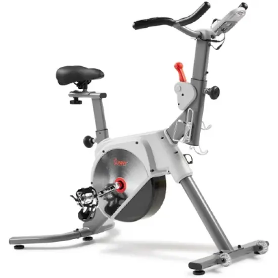 Sunny Health & Fitness Prime Magnetic Belt Drive Indoor Cycling Exercise Bike - Gray image {11}