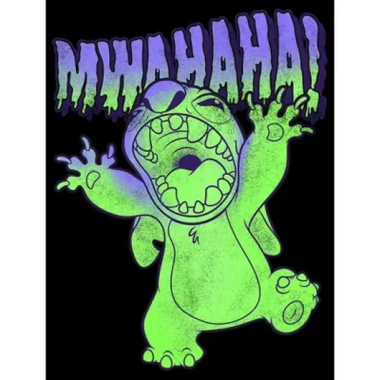 Boy's Lilo & Stitch Mwahaha Halloween Horror Pull Over Hoodie image {1}