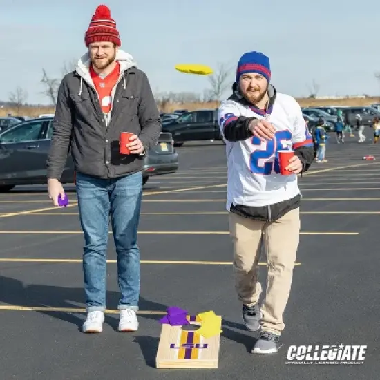 NCAA LSU Tigers 1'x2' Wood Cornhole Set image {5}