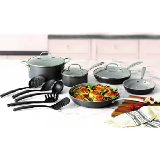 Granitestone Pro Hard Anodized 13 Piece Nonstick Cookware Set with Utensils image {2}