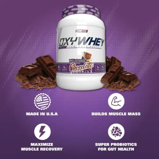 EHPlabs OxyWhey Whey Protein Isolate Powder - 25g of Sugar Free Whey Protein Powder, Meal Replacement Shake - 25 Serves (Delicious Chocolate) image {2}