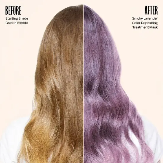 Overtone Smoky Lavender Hair Mask- Semi-Permanent Hair Dye & Color Conditioner- Vegan, Ammonia-Free, Light Purple for Brown & Blonde Hair image {1}