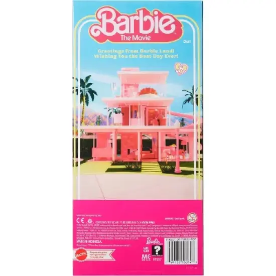 Barbie: The Movie Ken Doll Wearing Pastel Striped Beach Matching Set image {5}