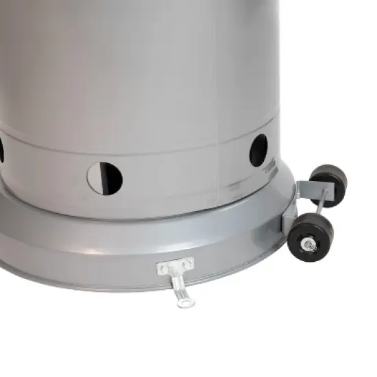 Merrick Lane Stainless Steel 7.5' Tall 40,000 BTU Outdoor Propane Patio Heater with Wheels image {3}