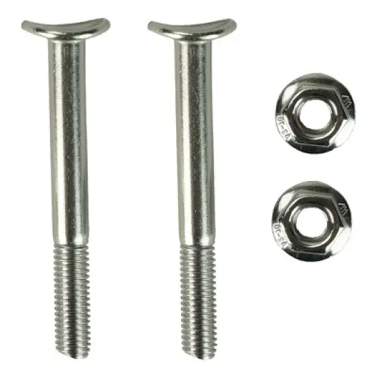Pool Central Convex Screw and Nut Set for Swimming Pool Handrail Steps 4pc 3"- Silver image {1}