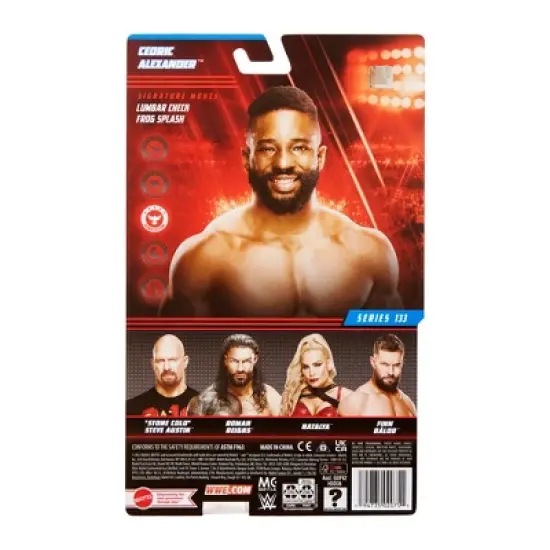 WWE Series 133 Red & Yellow Gear Cedric Alexander Action Figure (Chase Variant) image {1}