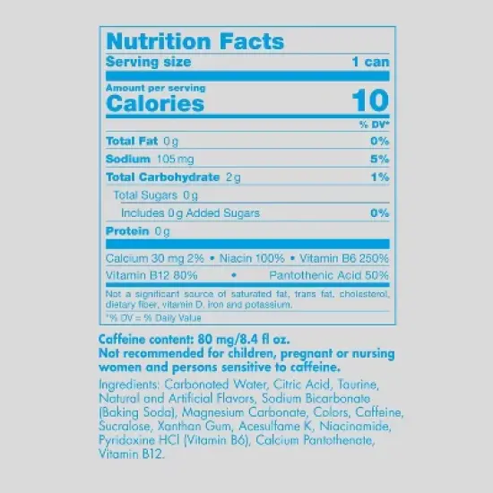 Red Bull Sugar Free Energy Drink - 4pk/8.4 fl oz Cans image {11}