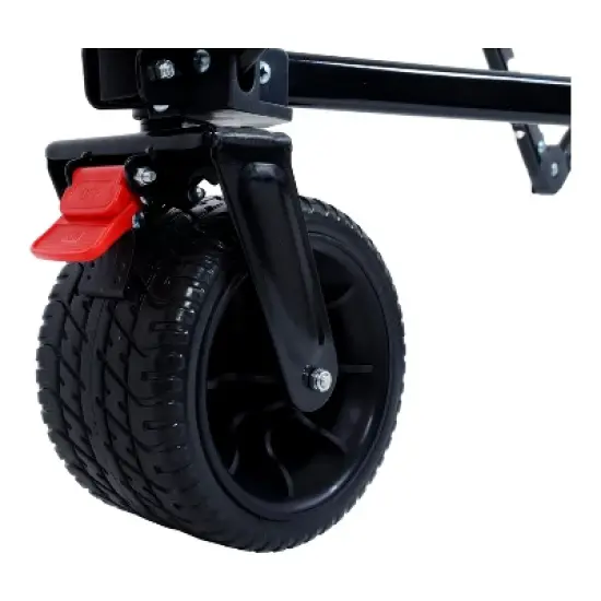 INFURNIC Wheelbarrows And Lawn Carts Collapsible Folding Wagon, Foldable Beach Wagon Garden Cart For Garden, Gray, 46.85"*22.05"*41.34" image {4}