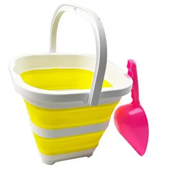 SAMMART 5L (1.3 Gallon) Collapsible Rectangular Handy Basket/Bucket image {4}