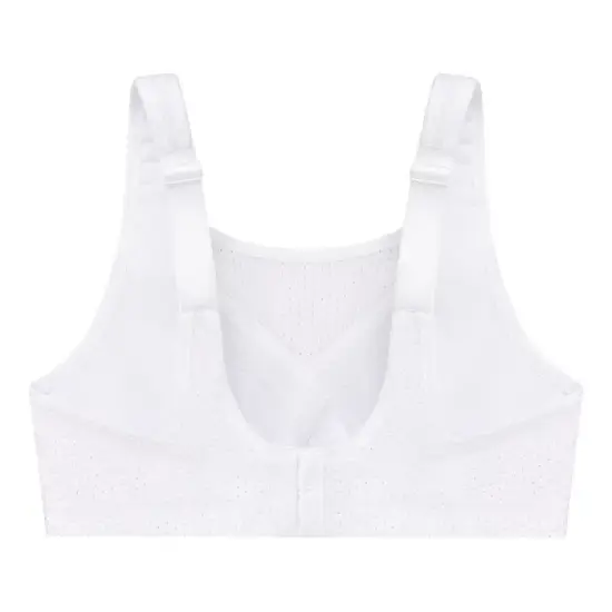 Glamorise Womens Custom Control Sports Wirefree Bra 1166 White image {4}