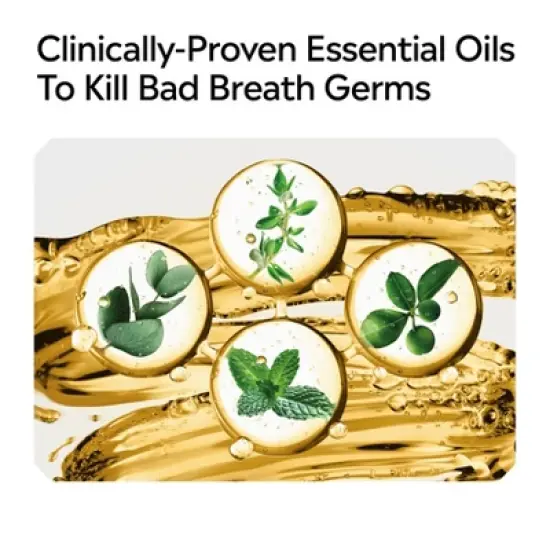 Listerine Original Antiseptic Mouthwash for Bad Breath & Plaque - 1L image {8}