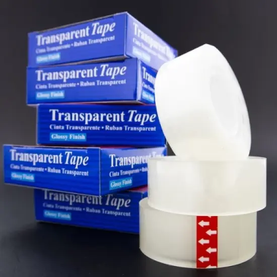 BAZIC Products&reg; Tape Refill, Transparent Tape, 3/4" x 1296", 12 Rolls image {1}