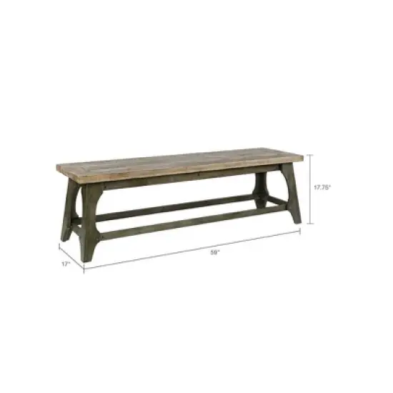 Oliver Dining Bench Gray image {6}
