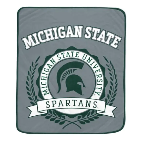 NCAA Michigan State Spartans Crest Ultra Soft Blanket image {2}