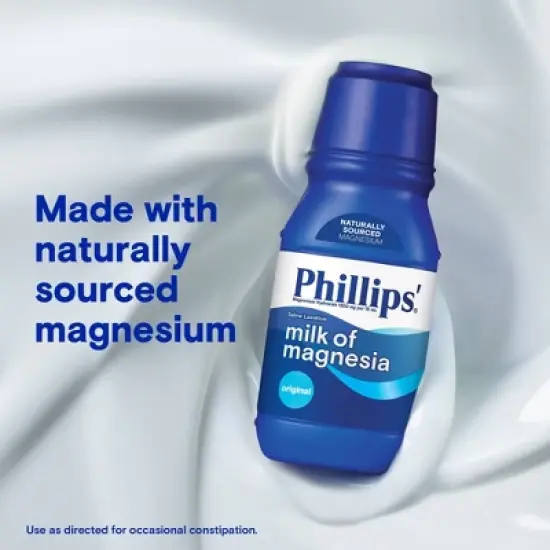 Phillips'  Milk of Magnesia Liquid Laxative Constipation Relief - Original Flavor - 12oz image {2}