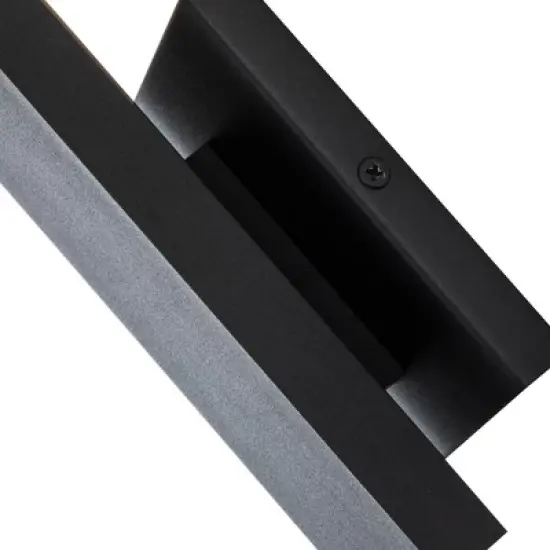 C Cattleya 2-Pack Matte Black Aluminum LED Outdoor Wall Lantern Sconce image {3}