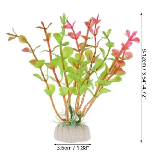 Unique Bargains Aquarium Plants Decor Fish Tank Plant Artificial Aquarium Plants 10 Pcs image {2}
