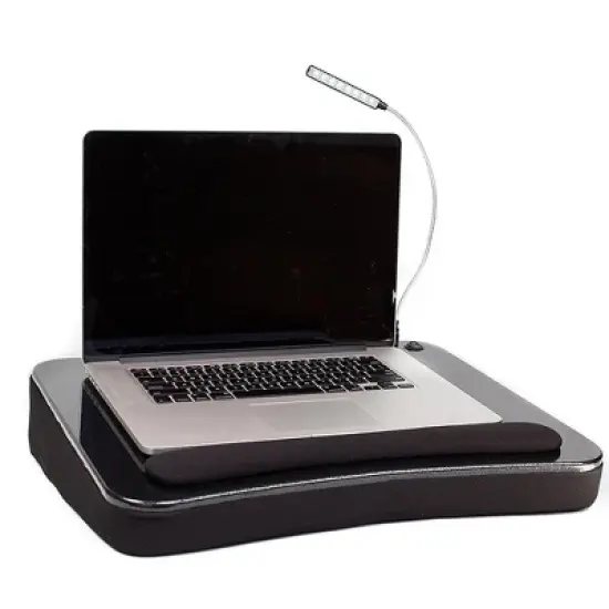 Sofia + Sam Lap Desk with USB Light and Tablet Slot - Black image {2}