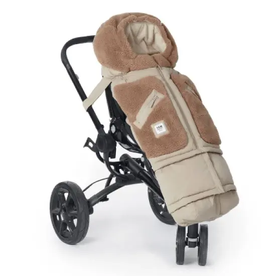 7AM Enfant Blanket 212 Evolution Extendable Footmuff - Oat/Applique Cacao image {3}