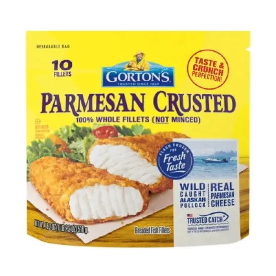 Gorton's Parmesan Crusted Fish Fillets - Frozen - 18.2oz image {7}