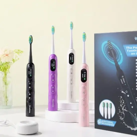 Novelty Gift Brushkinz Electric Toothbrush Personalized Sonic Electric Toothbrush for Adults - Custom Name Input, 5 Modes - Waterproof Toothbrush image {8}