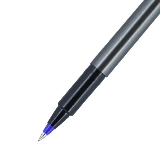 uni-ball Deluxe Rollerball Pens Micro Point Blue Ink 12/Pack (60027) image {5}
