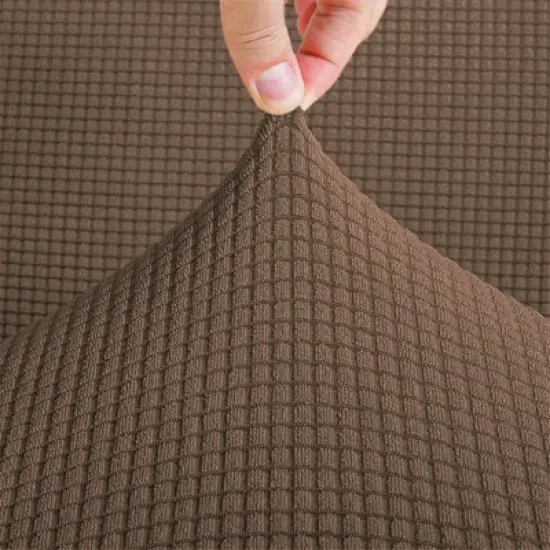 Home Mart Goods Taupe 3-Piece Set 4-Way Stretch Slipcover Sofa Loveseat & Armchair Cover Protector image {3}