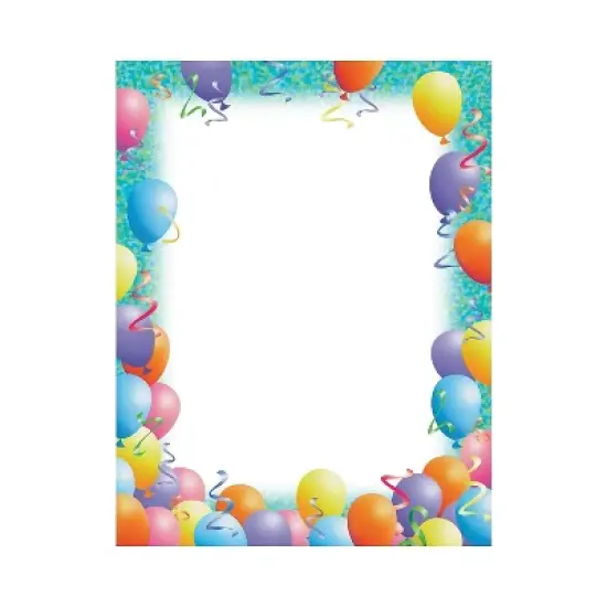 Great Papers! Birthday Letterhead Party Balloons 80/Pack (2014113) image {1}