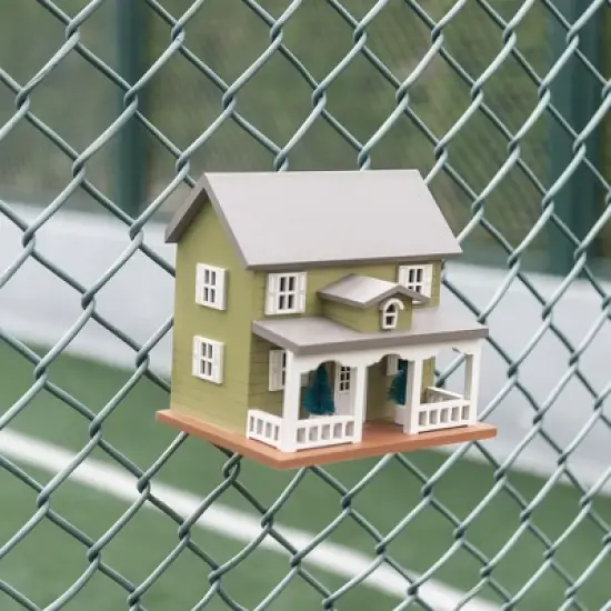 Vandue Outdoor Wooden Birdhouse - Victorian Moss Green image {8}