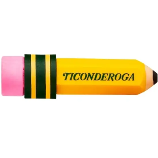 Ticonderoga Pencil-Shaped Erasers, Yellow, Pack of 36 image {6}