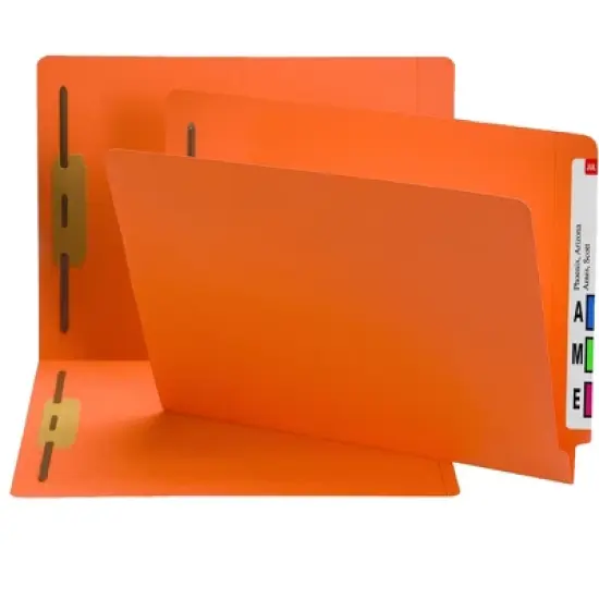 Smead End Tab Fastener File Folder, Shelf-Master  Reinforced Straight-Cut Tab, 2 Fasteners, Letter Size, 50 per Box image {15}