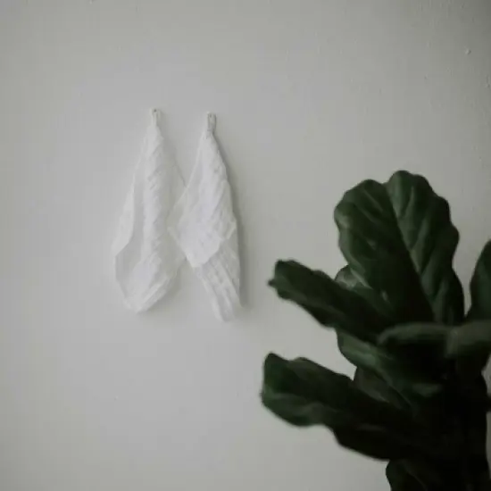 Parker Baby Co. White Cotton Washcloths - 6 Pack image {2}