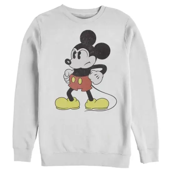 Men's Mickey & Friends Retro Grumpy Pose Sweatshirt image {3}