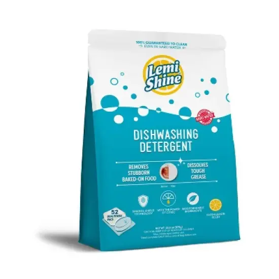 Lemi Shine Citrus Dishwasher Packet Detergents Auto Dish Detergent - 52ct image {5}