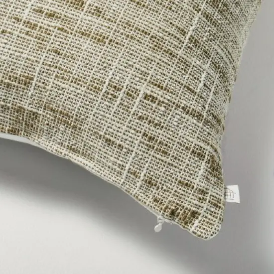 18"x18" Vertical Color Block Square Throw Pillow - Hearth & Hand&trade; with Magnolia image {3}