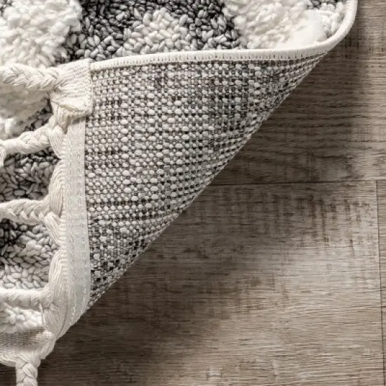 nuLOOM Fleur Geometric High/Low Tassel Area Rug image {6}