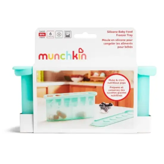 Munchkin Silicone Baby Food Freezer Tray - Mint image {3}