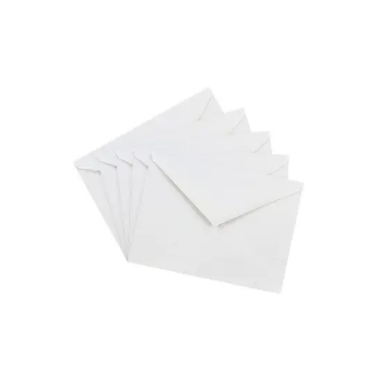 JAM Paper A6 Invitation Envelopes with V-Flap 4.75 x 6.5 White 25/Pack J0567 image {2}