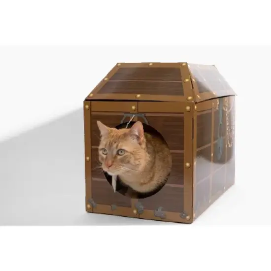 Midlee Treasure Chest Cat Scratcher House image {5}