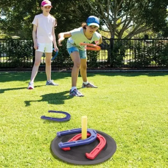 GSE Indoor and Outdoor Rubber Horseshoe Game Set image {4}