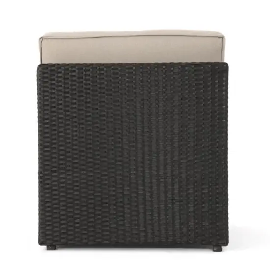 Christopher Knight Home Felicity Outdoor Wicker Loveseat with Cushions image {6}