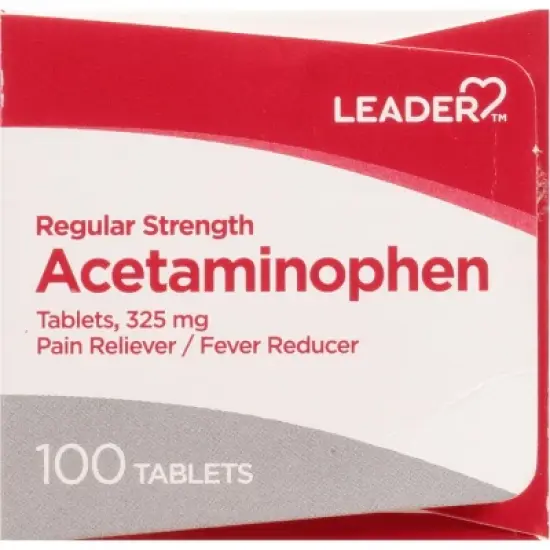 Leader Acetaminophen, Regular Strength, 325 mg, Tablets image {4}